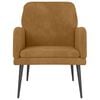 vidaXL Fauteuil 62x79x79 cm fluweel bruin