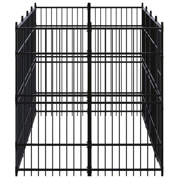 vidaXL Hondenkennel 7,37 m&sup2; staal