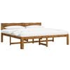 vidaXL Tweepersoonsbed met hoofdeinde ROSTOCK Naturel 193 x 203 cm