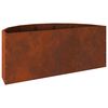 vidaXL Plantenbak Roestig 90 x 45 x 35 cm Cortenstaal