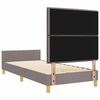 vidaXL Bedframe met hoofdeinde Taupe 90 x 190 cm Stof