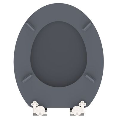 SCHÜTTE Toiletbril SPIRIT ATHRAZIT met soft-close matantracietkleurig