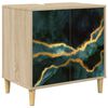 vidaXL Badkamerkast WIJHE Sonoma 60 x 40 x 60 cm Bewerkt hout