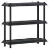 vidaXL Plankenunit 3-laags 100 x 40 x 96 cm PP Antracietkleurig