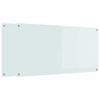 vidaXL Keukenachterwand 2 pcs Wit 120 x 60 cm gehard glas