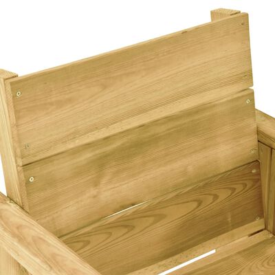 vidaXL 7-delige Tuinset met kussens geïmpregneerd grenenhout