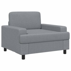 vidaXL Fauteuil Lichtgrijs Stof