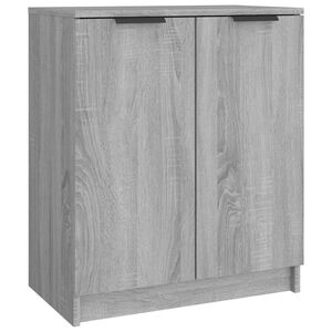 vidaXL Schoenenkast 59x35x70 cm bewerkt hout grijs sonoma eikenkleurig