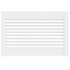 vidaXL Kastdeur met lamellen 39,5x59,4 cm massief grenenhout wit