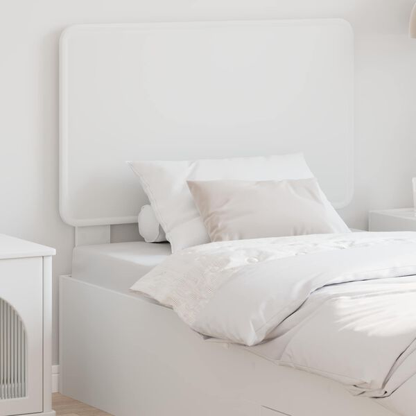 vidaXL Hoofdbord met hoofdeinde Wit 75 cm Bewerkt hout