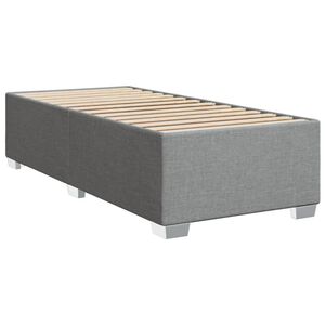 vidaXL Bedframe zonder matras 90x190 cm stof lichtgrijs