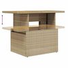 vidaXL 8-delige Loungeset met kussens poly rattan acacia beige