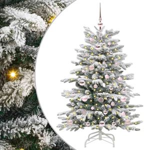 vidaXL Kunstmatige Inklapbare Kerstboom Wit 120 cm PE en PVC