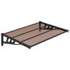 vidaXL Deurluifel 122x90 cm polycarbonaat zwart