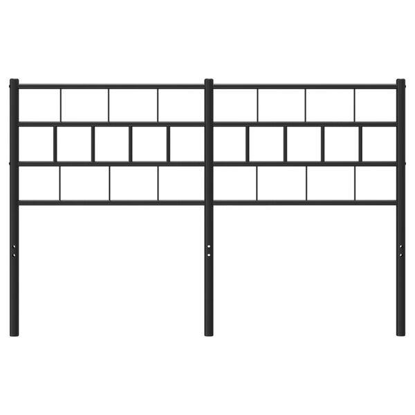 vidaXL Vervangend hoofdbord 140 cm metaal zwart