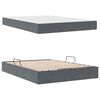 vidaXL Opbergbed met matras Donkergrijs 140 x 200 cm Fluweel