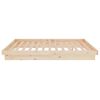 vidaXL Bedframe massief hout 120x190 cm
