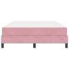 vidaXL Boxspringbed met matras Roze 160 x 220 cm Stof