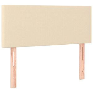 vidaXL Hoofdbord 100x5x78/88 cm stof cr&egrave;mekleurig