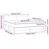 vidaXL Boxspring met matras en LED fluweel donkergroen 180x200 cm