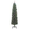 vidaXL Kunstkerstboom Groen 240 cm PVC en Staal en Kunststof