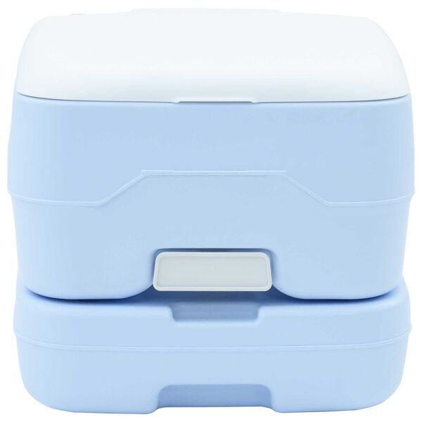 vidaXL Camping Toilet Lichtblauw en Wit 41,5 x 36,5 x 30 cm Polyetheen