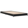 vidaXL Bedframe bewerkt hout en metaal zwart 90x190 cm