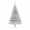 vidaXL Kunstmatig Voorverlicht Kerstboom met 300 LED Zilver 180 cm PET