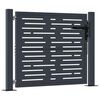 vidaXL Poort 100x75 cm met vierkantontwerp staal antracietkleurig
