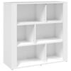 vidaXL Dressoir 80x30x80 cm bewerkt hout wit