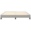 vidaXL Boxspring bed stof lichtgrijs 160x200 cm
