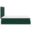 vidaXL Ottoman bed met matrassen 140x190cm fluweel donkergroen