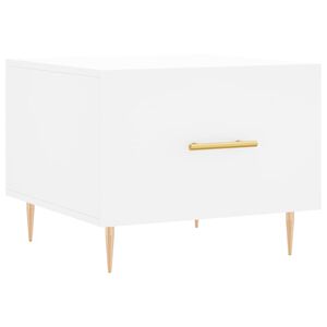 vidaXL Salontafel 50x50x40 cm bewerkt hout wit