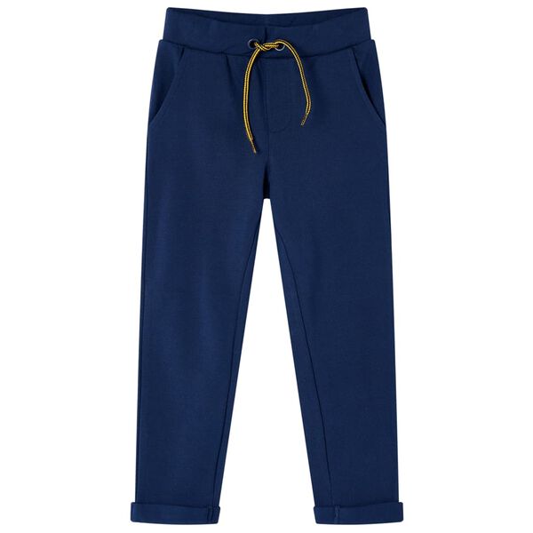 Kinderbroek met trekkoord 140 marineblauw
