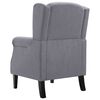 vidaXL Fauteuil stof donkergrijs
