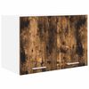 vidaXL Hangkast Gerookte Eik en Wit 60 x 31 x 40 cm Bewerkt hout