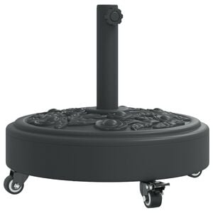 vidaXL Parasolvoet met wielen voor stok van &Oslash;38 / 48 mm 27 kg rond