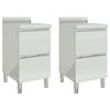 vidaXL Commerci&euml;le keukenkasten met 2 lades 2 stuks 50x60x96 cm