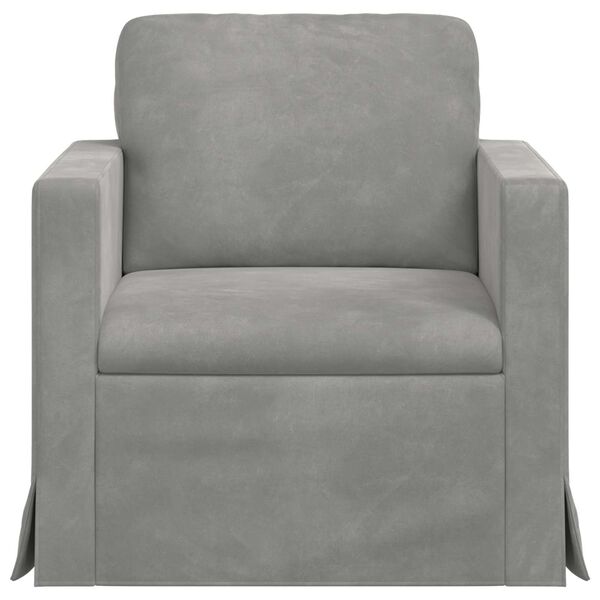 vidaXL Bank Lichtgrijs Totale afmetingen: 78 x 78 x 80 cm (B x D x H)