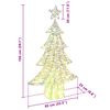 vidaXL Kerstboom met 160 LED Warmwit 150 cm PET