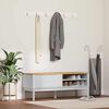 vidaXL Hal bank met lade Wit 115 x 40 x 45 cm Massief Vurenhout