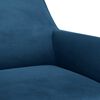 vidaXL Eetkamerstoelen 6 st fluweel blauw