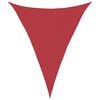 vidaXL Zonnezeil 160 g/m&sup2; 4x5x5 m HDPE rood