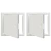 vidaXL Toegangs paneel 2 st Wit 23 x 23 x 3 cm Staal