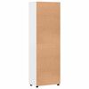 vidaXL Hoge kast FLORIN Hoogglans wit 60 x 35 x 182 cm Bewerkt hout
