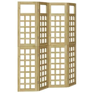 vidaXL Privacyscherm Honingbruin 160 x 180 cm Massief Vurenhout