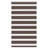 vidaXL Zebra rolgordijn 50,9x100 cm stofbreedte 46,7 cm koffiebruin