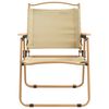 vidaXL Campingstoelen 2 st 54x55x78 cm oxford stof beige