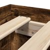 vidaXL Bedframe zonder matras hout gerookt eikenkleurig 100x200 cm