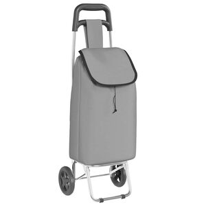 vidaXL Winkel trolley Grijs 35 x 28 x 92 cm Oxford stof